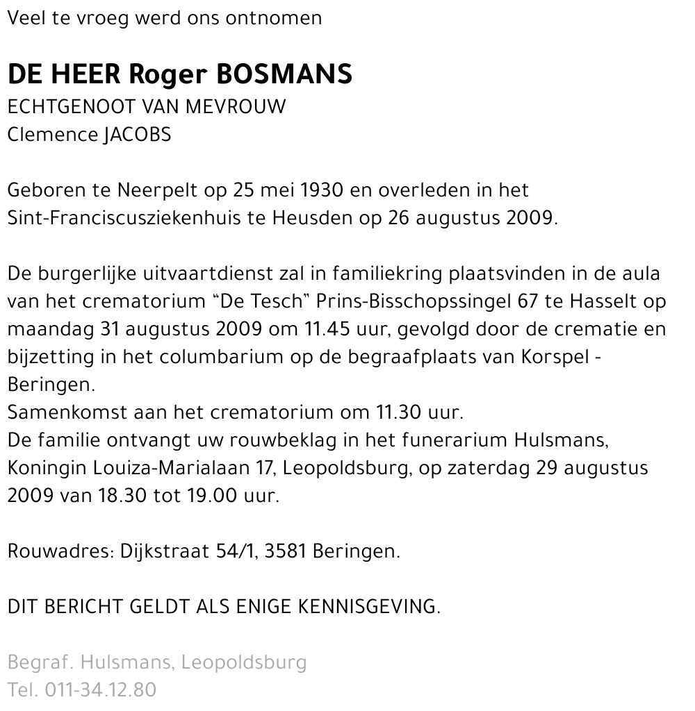 Roger Bosmans