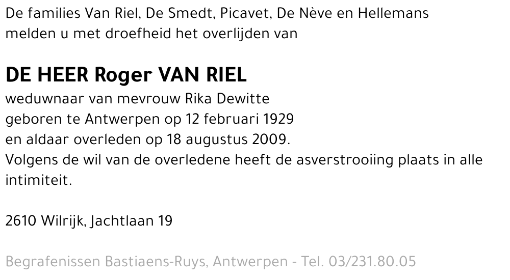 Roger Van Riel
