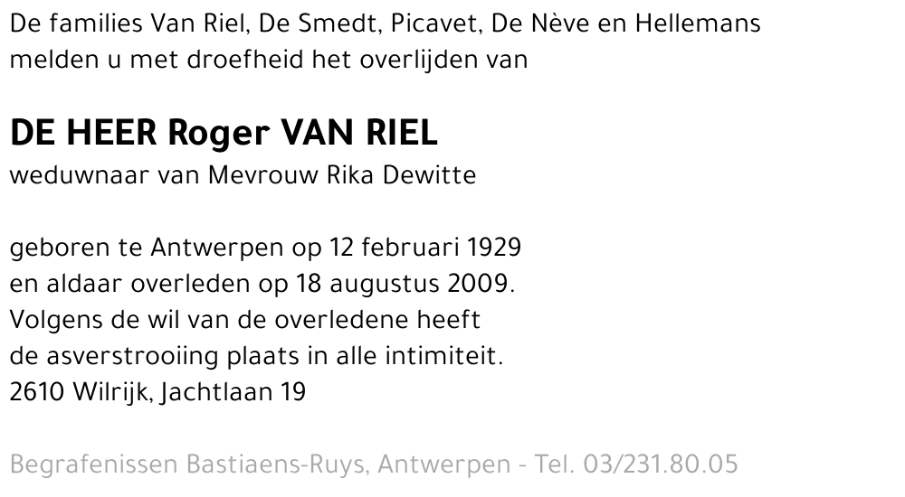 Roger Van Riel