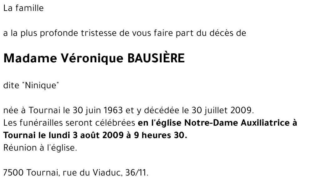 Véronique BAUSIÈRE