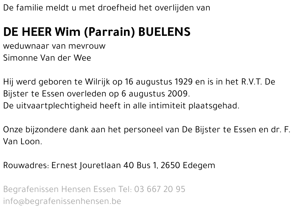Wim Buelens