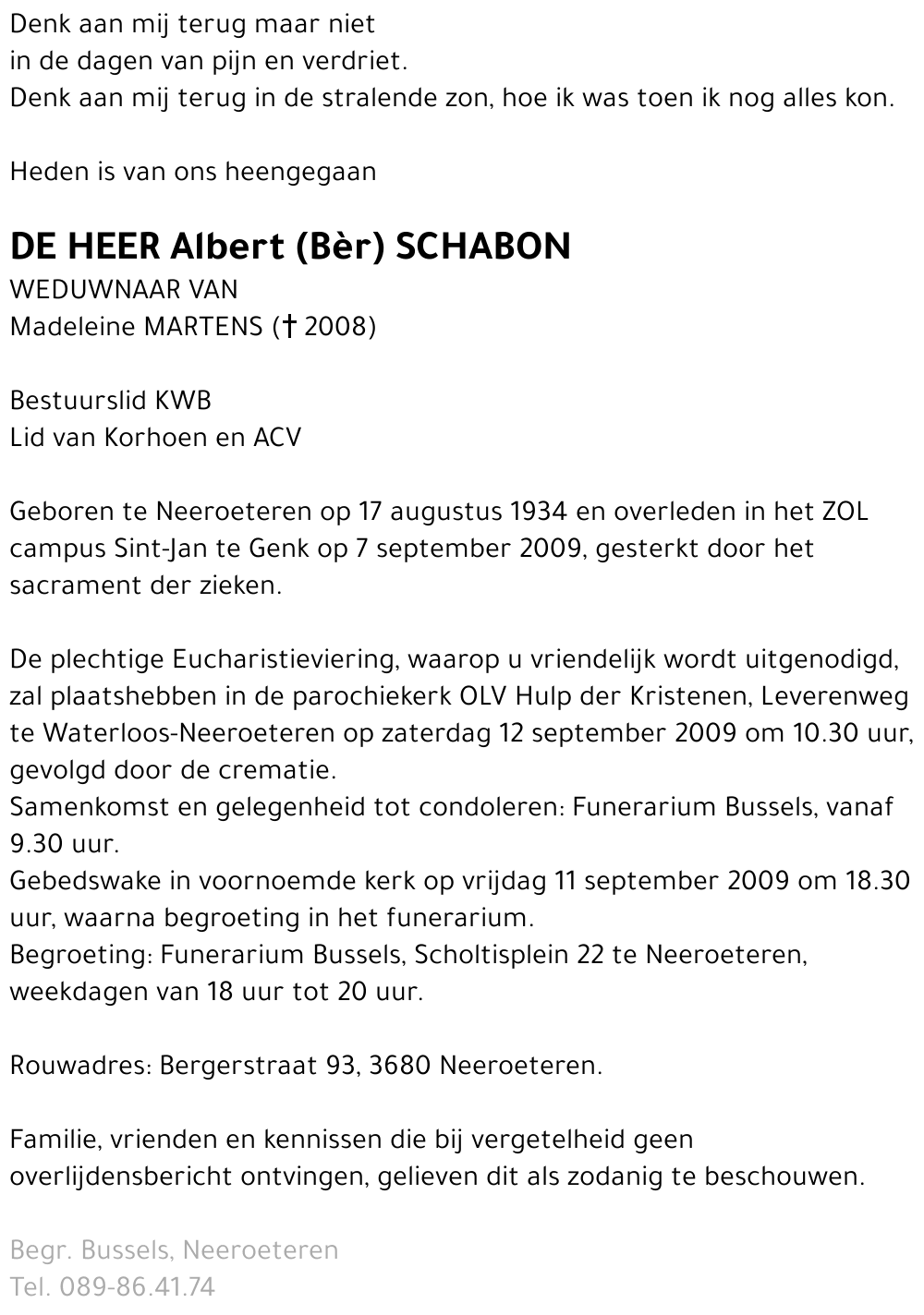 Albert (Bèr) Schabon