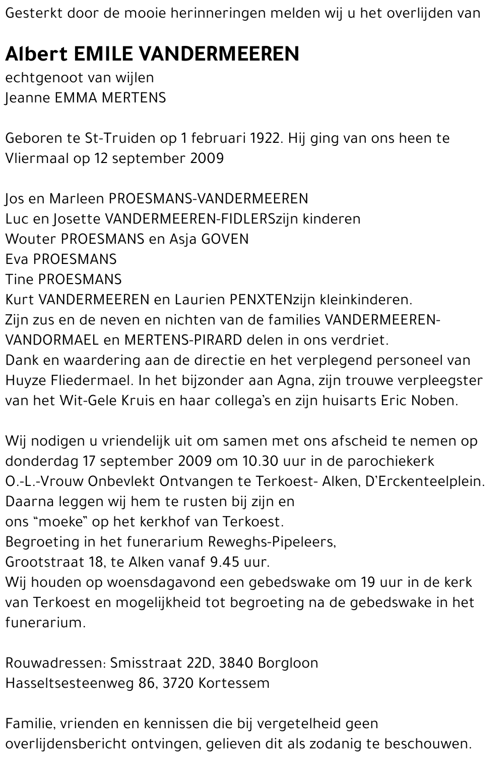 Albert Emile Vandermeeren