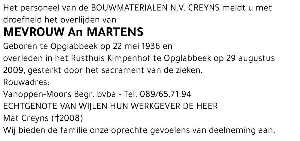 An Martens