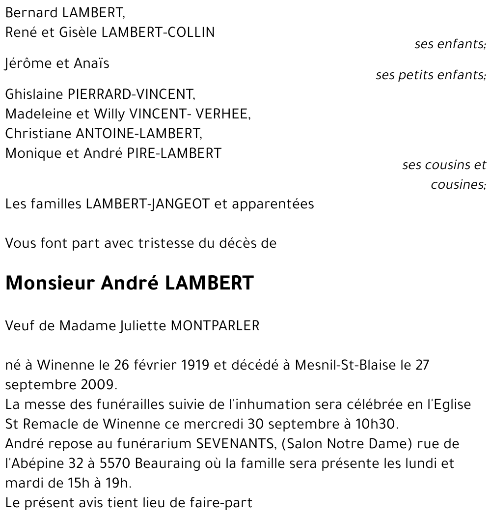 André LAMBERT