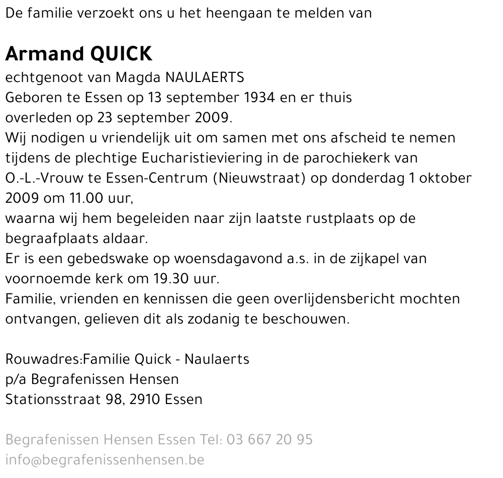 Armand Quick