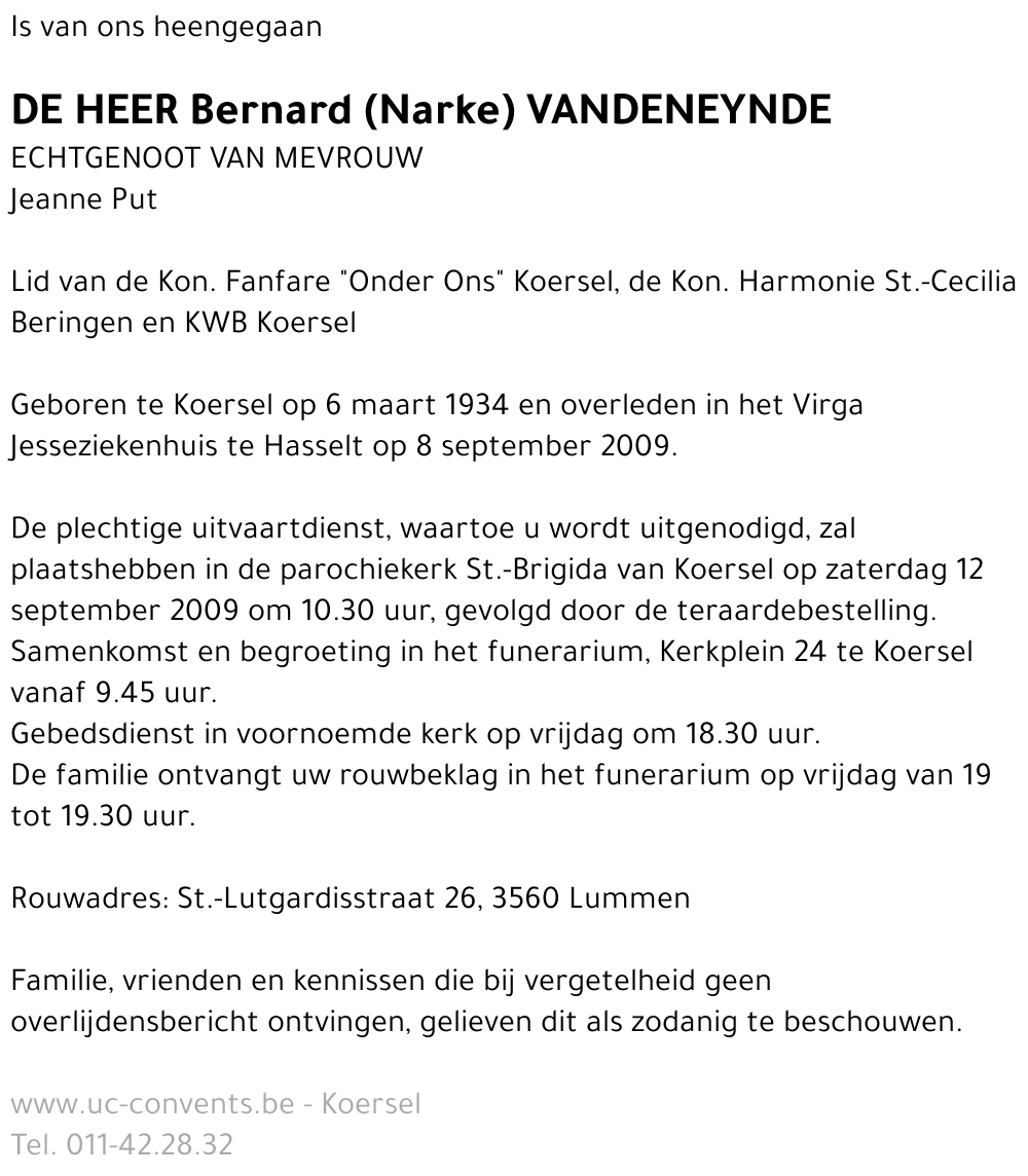 Bernard Vandeneynde