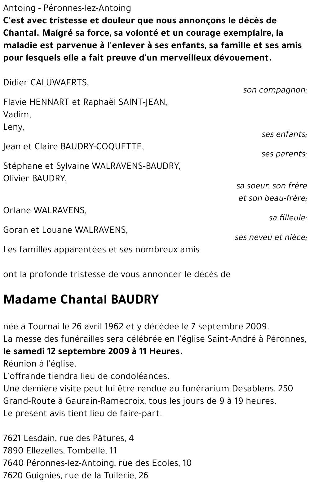 Chantal BAUDRY