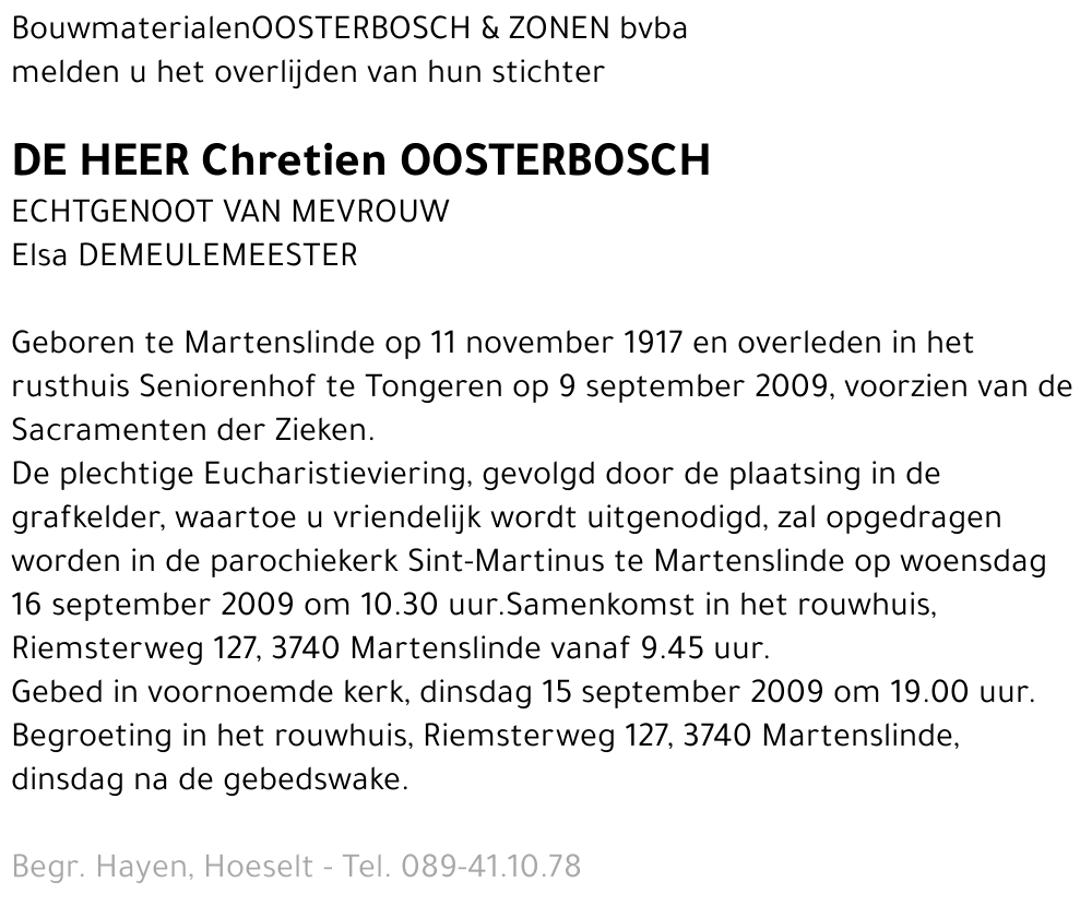 Chretien Oosterbosch