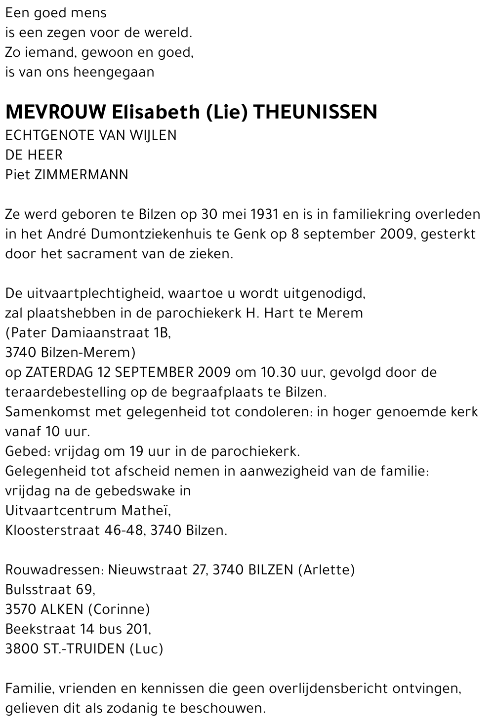 Elisabeth THEUNISSEN