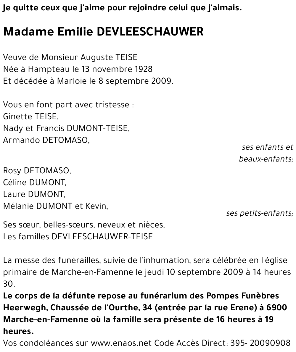 Emilie DEVLEESCHAUWER