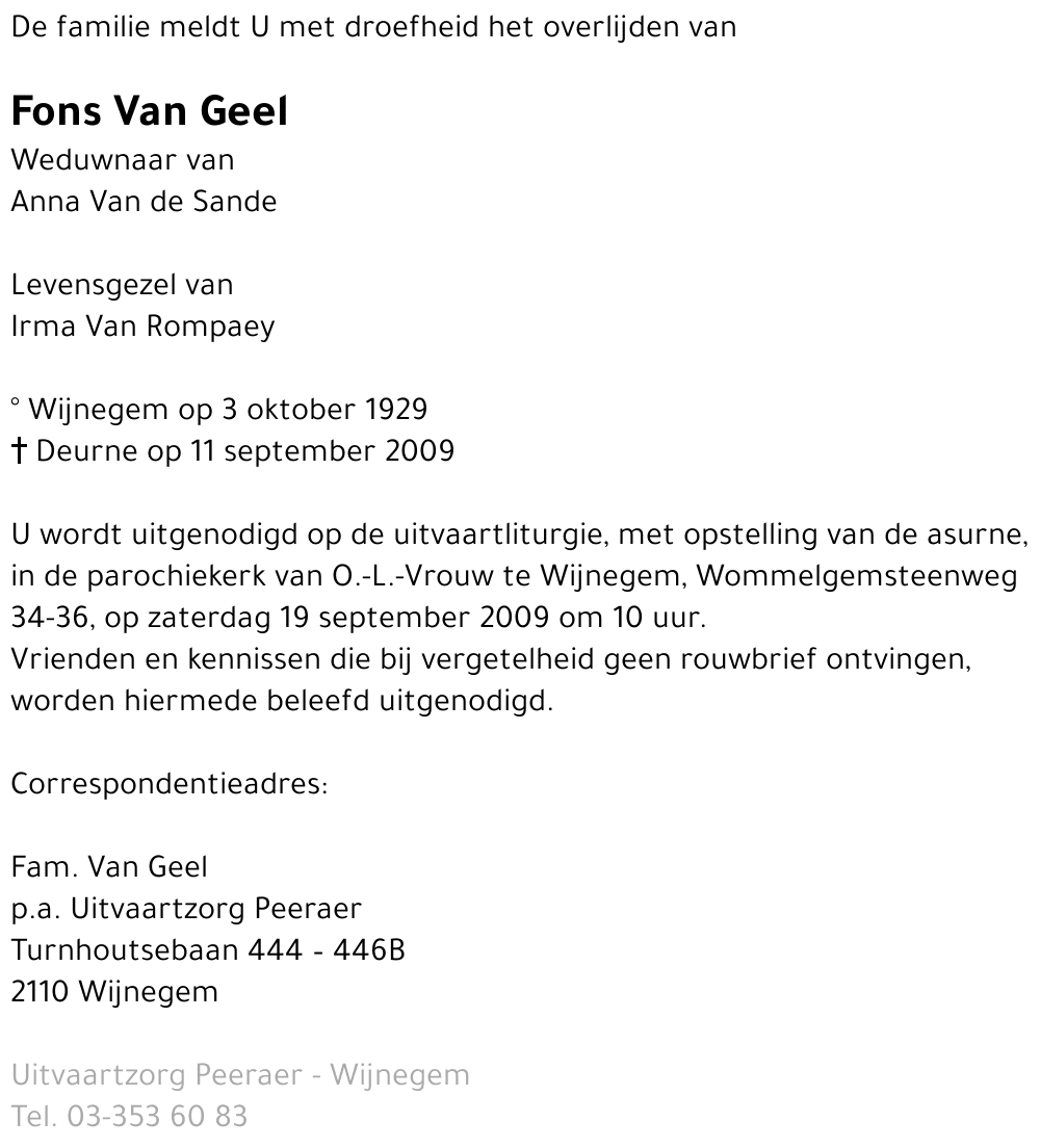 Fons Van Geel