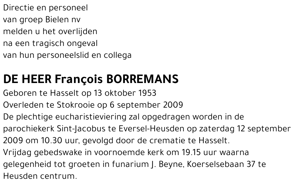 Françcois Borremans