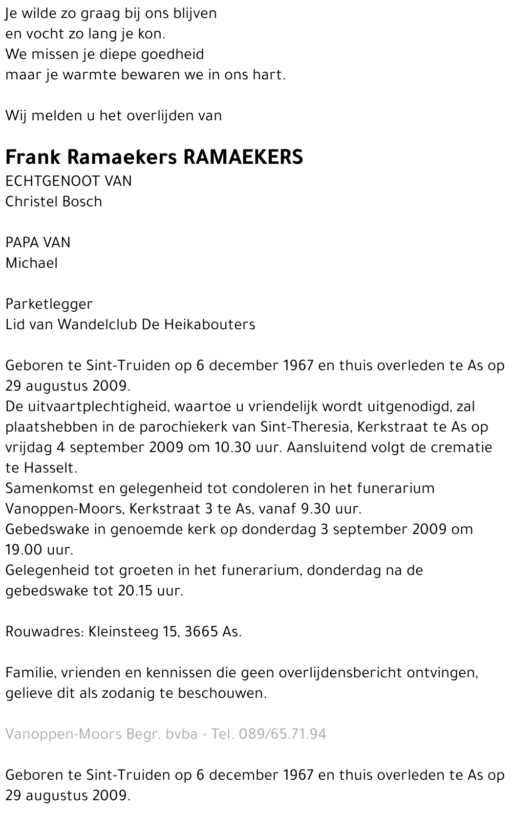 Frank Ramaekers