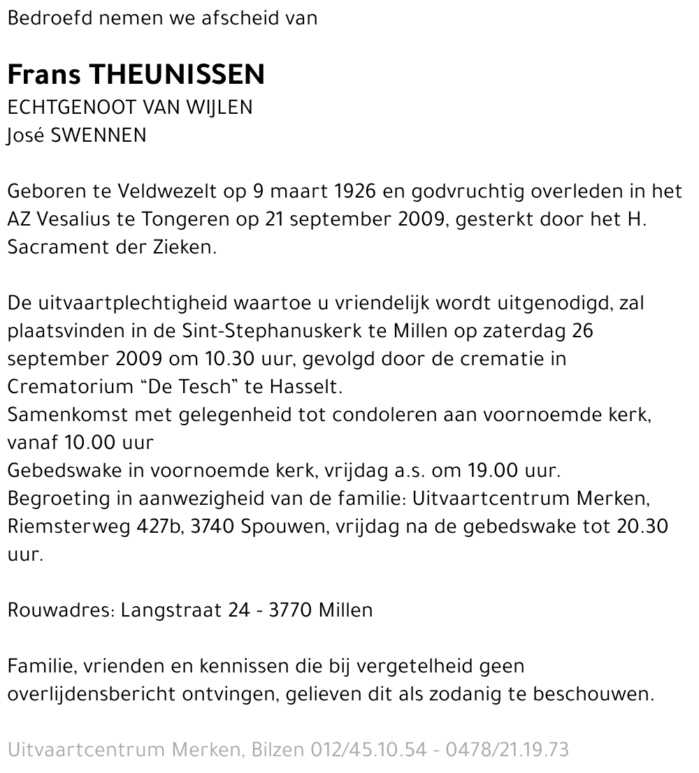 Frans Theunissen