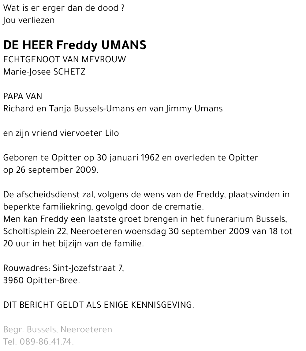 Freddy Umans