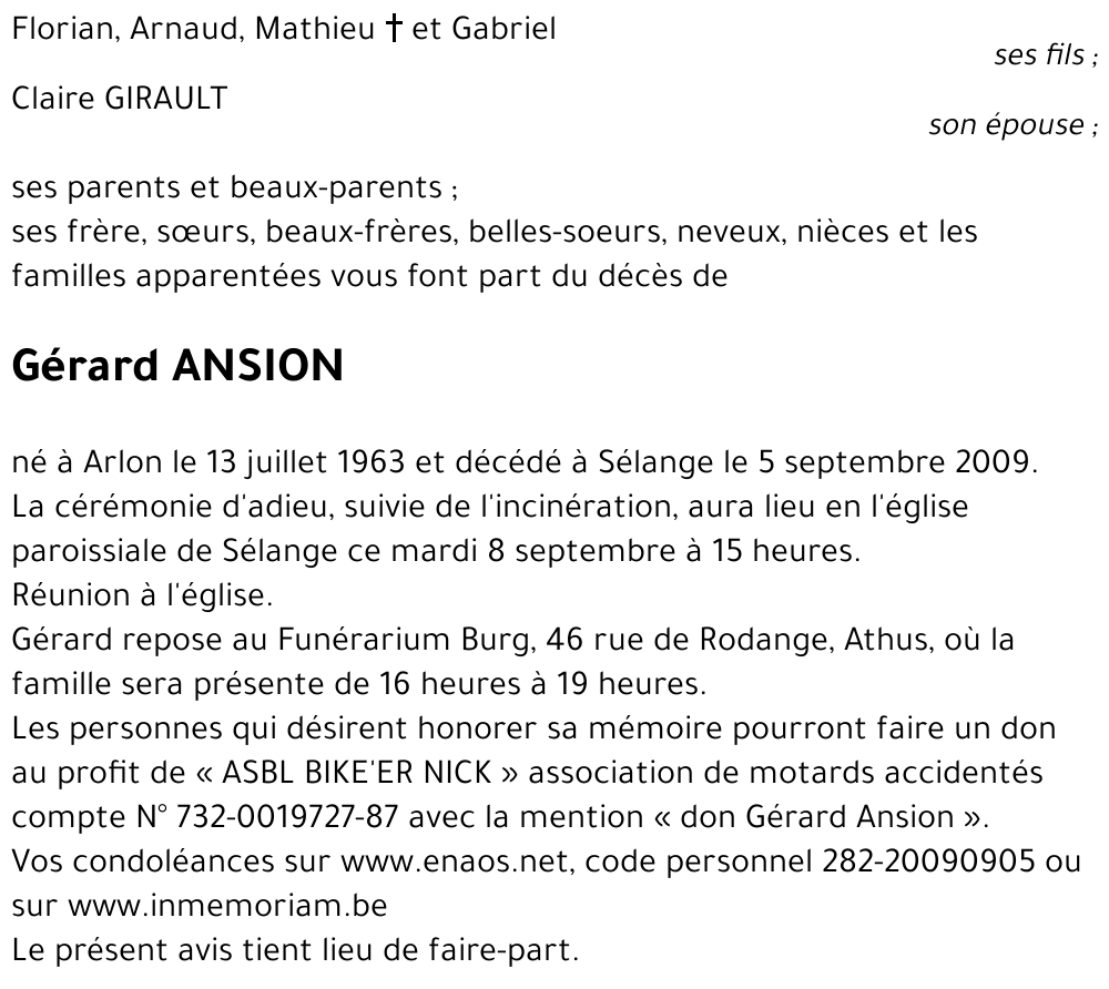 Gérard ANSION