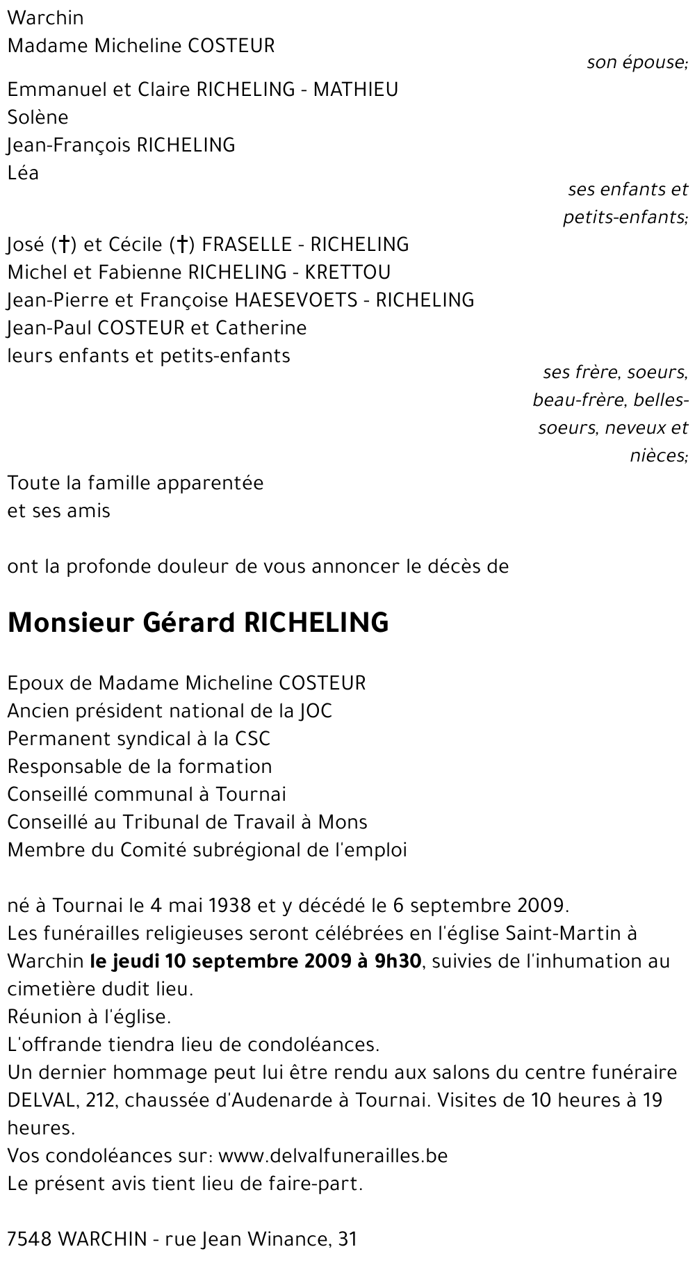 Gérard RICHELING