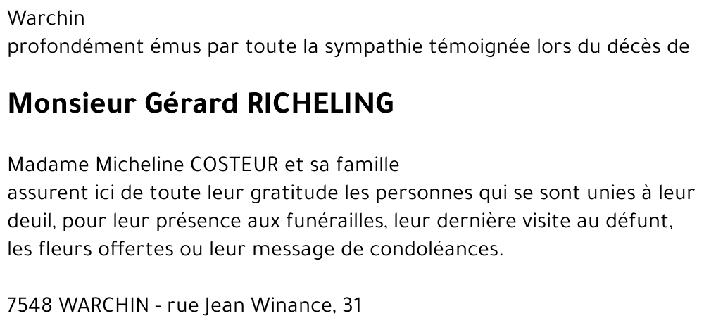 Gérard RICHELING