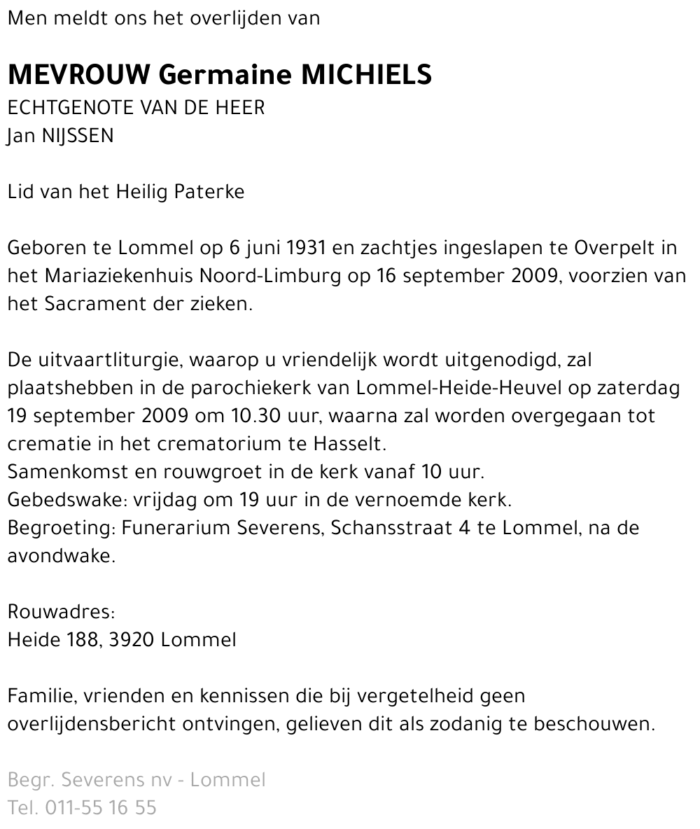 Germaine Michiels
