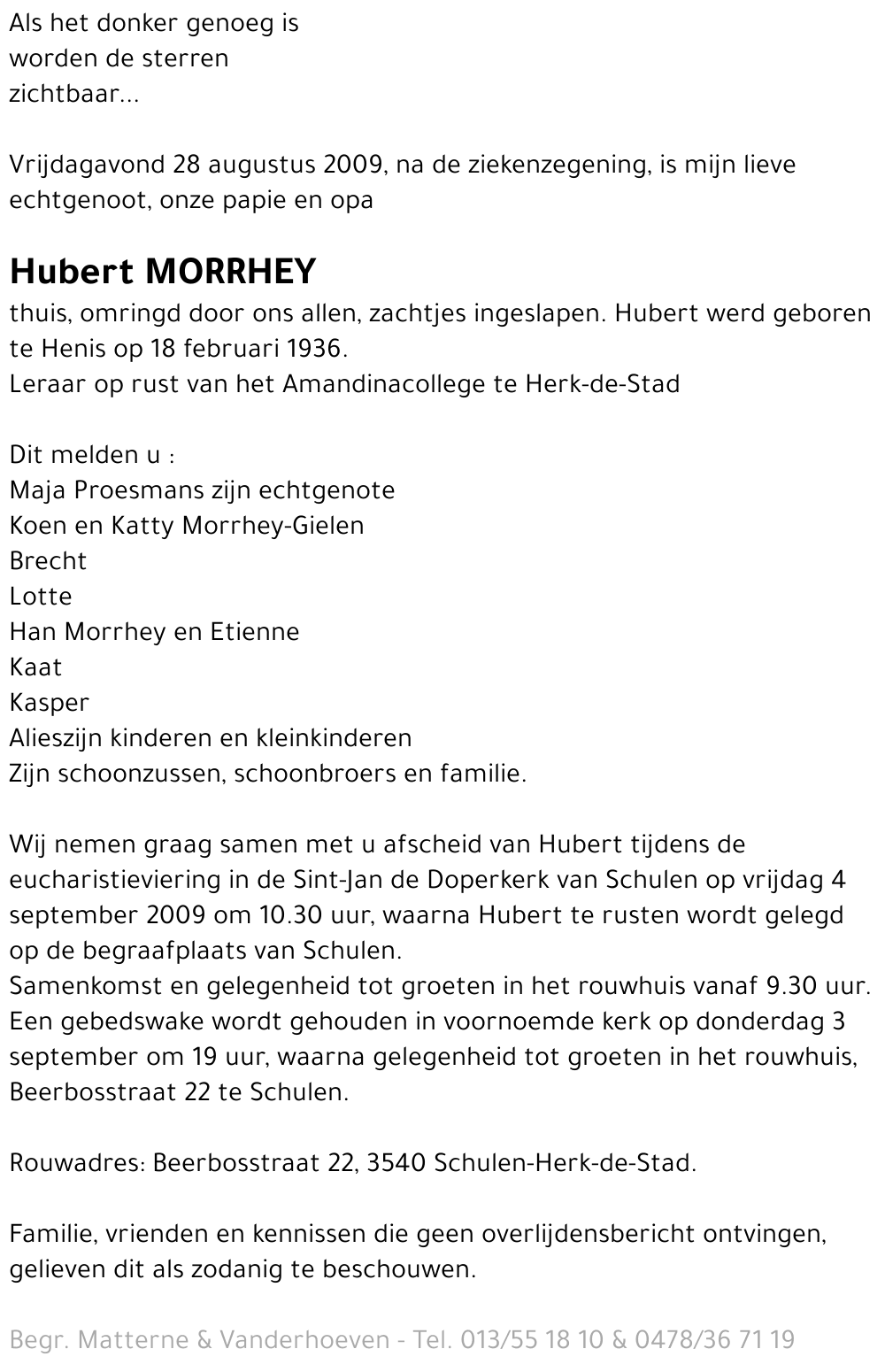 Hubert Morrhey