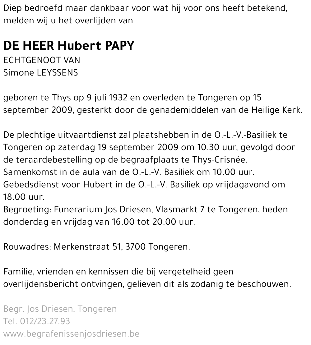 Hubert Papy