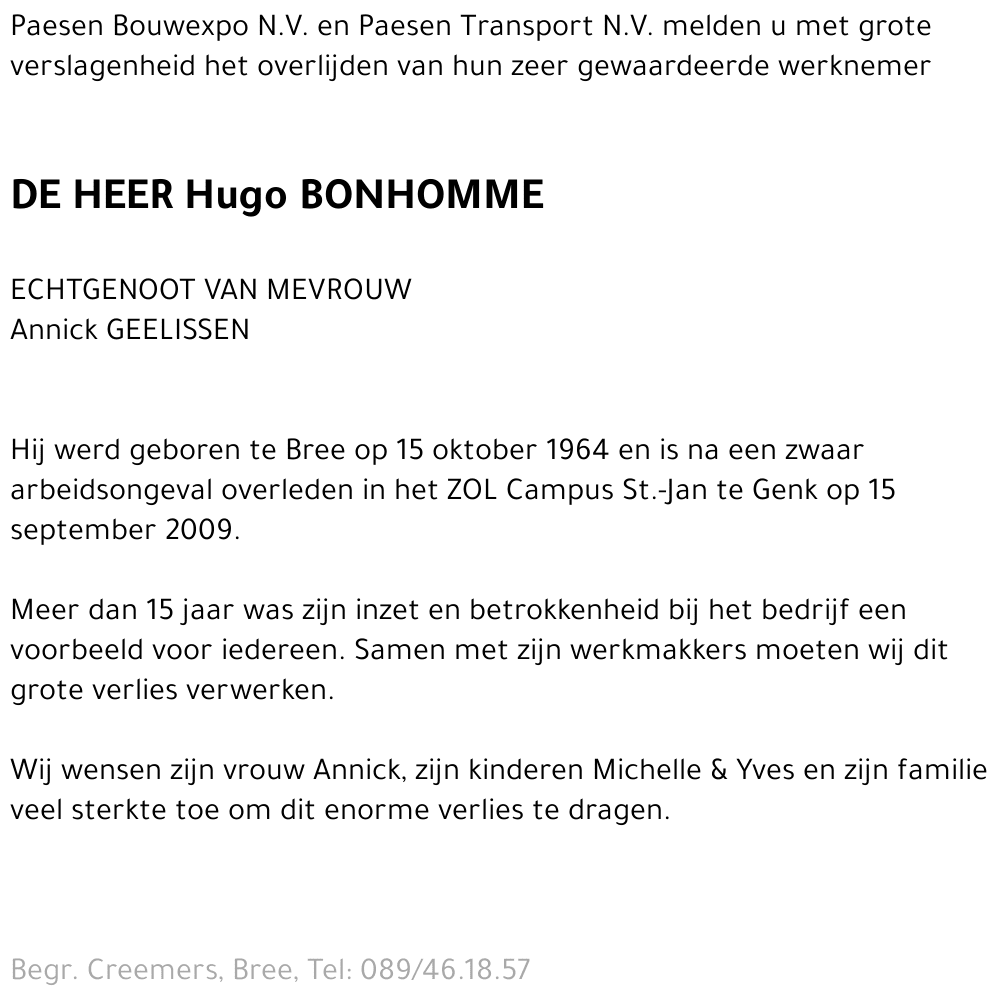 Hugo Bonhomme