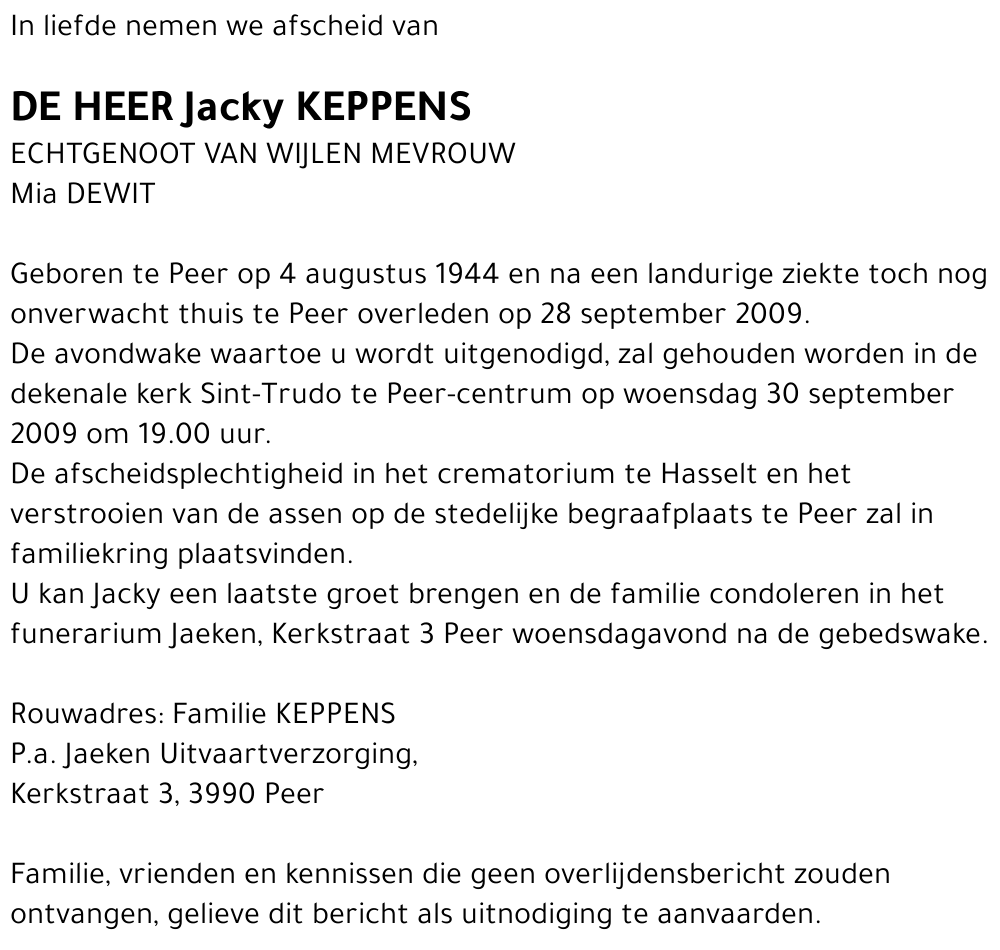 Jacky Keppens