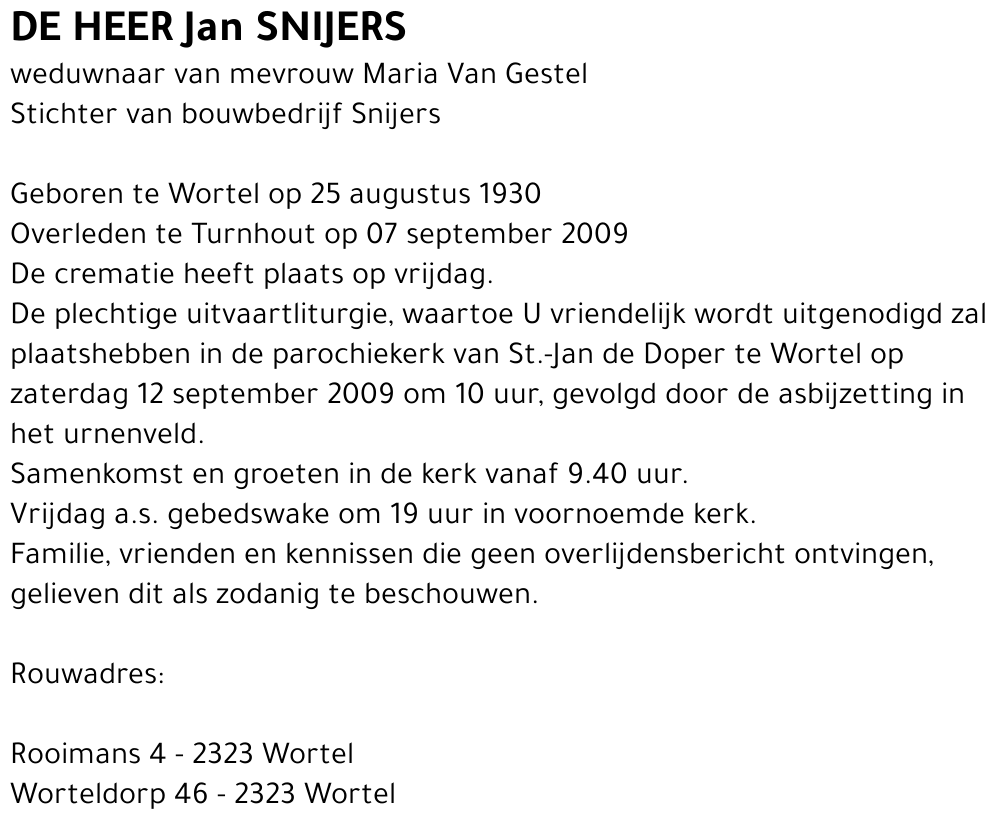 Jan Snijers