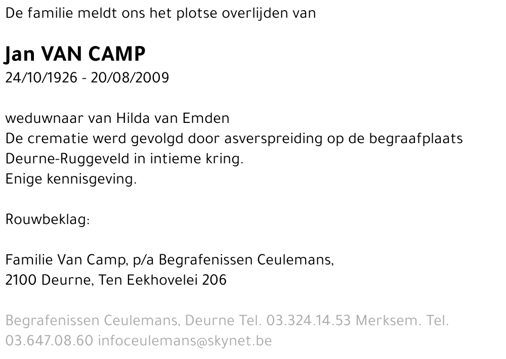 Jan Van Camp