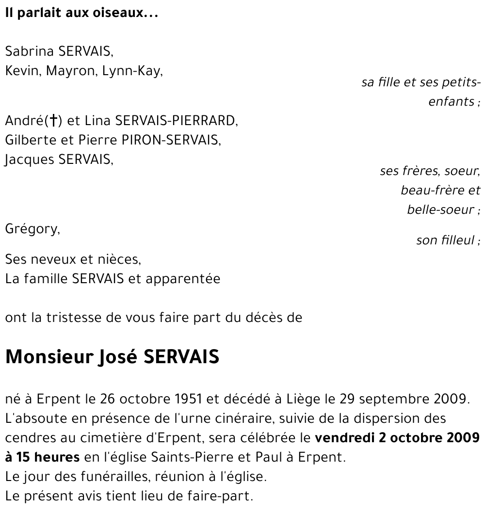 José SERVAIS