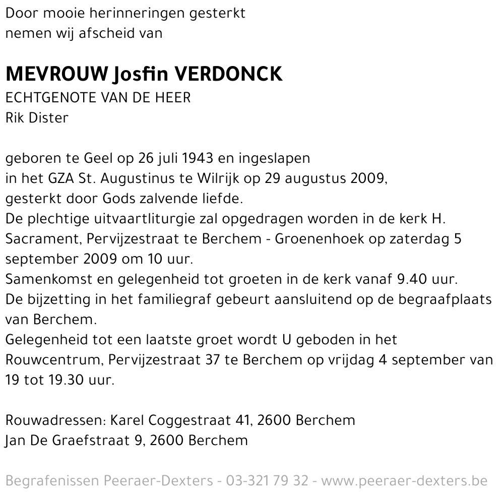 Josfin Verdonck