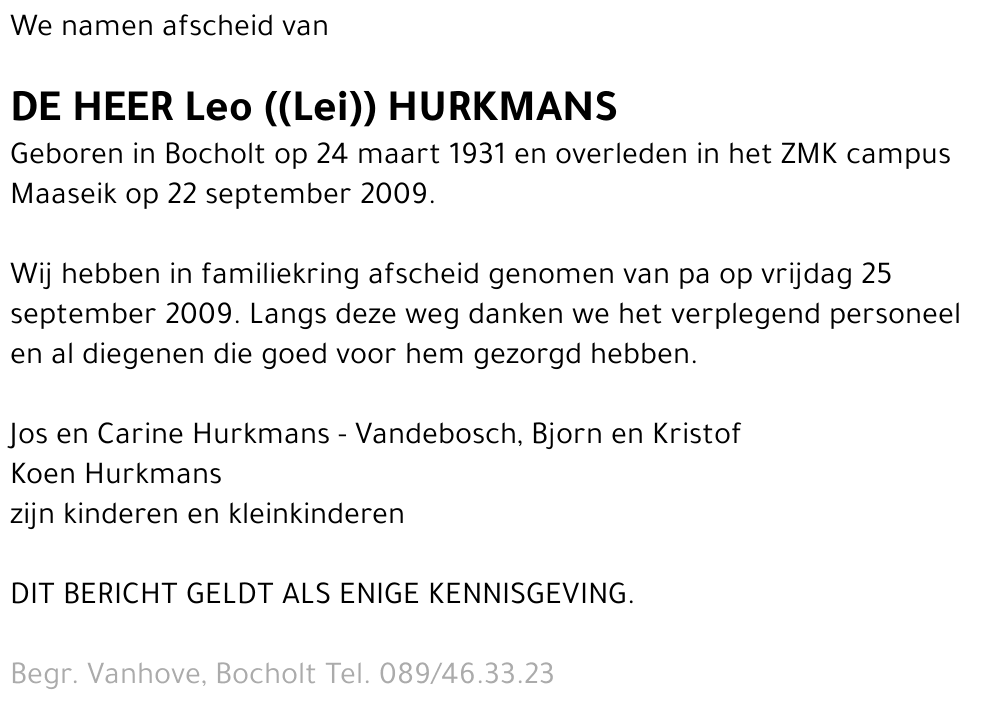 Leo Hurkmans