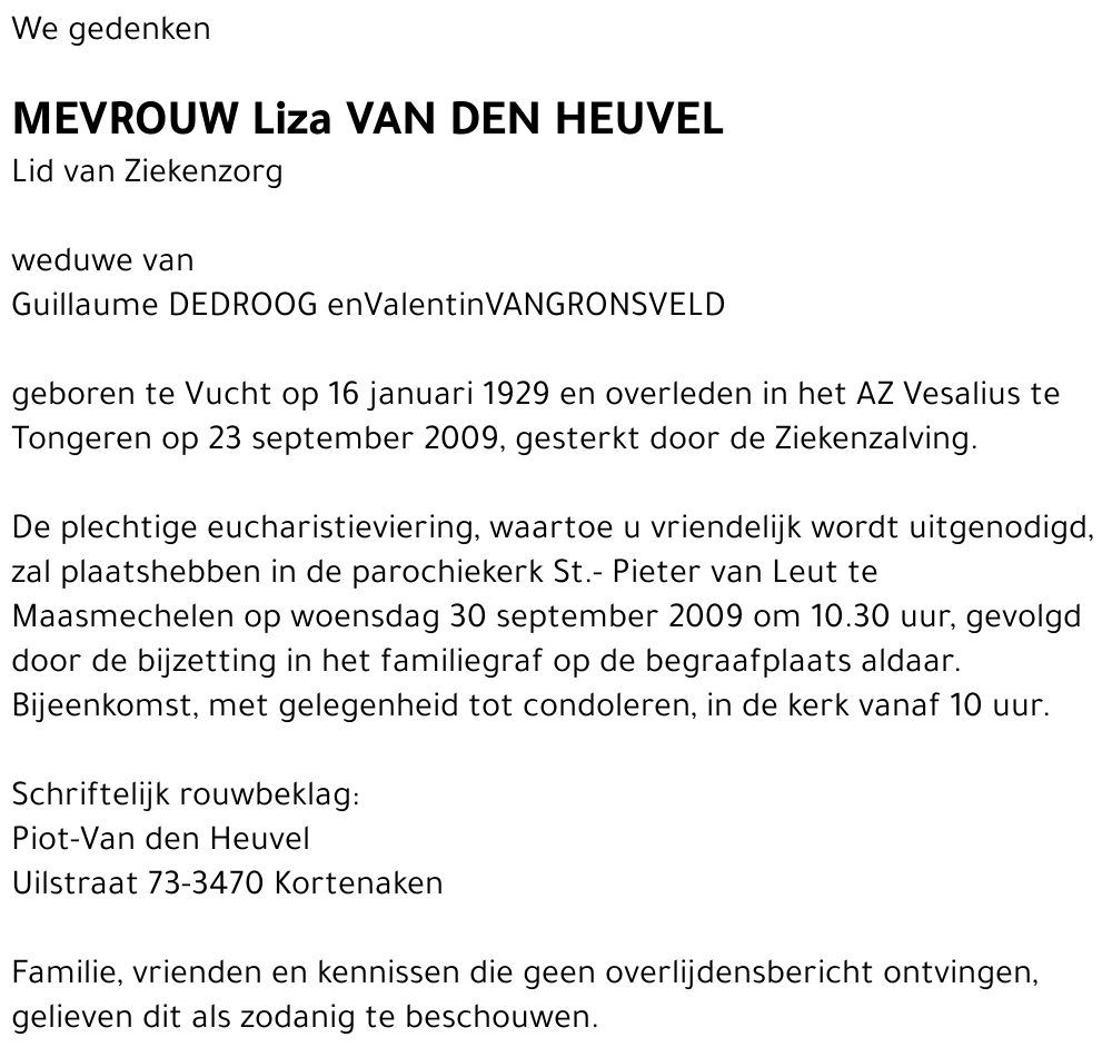 lLiza VAN den HEUVEL