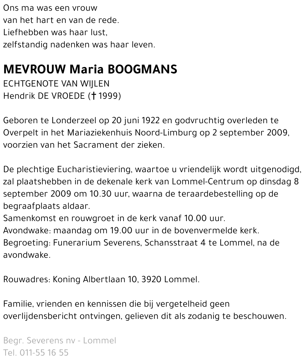 Maria Boogmans