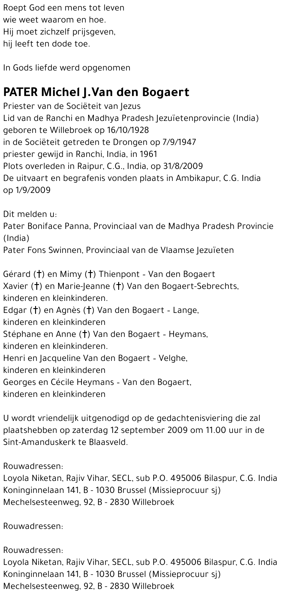 Michel Van den Bogaert