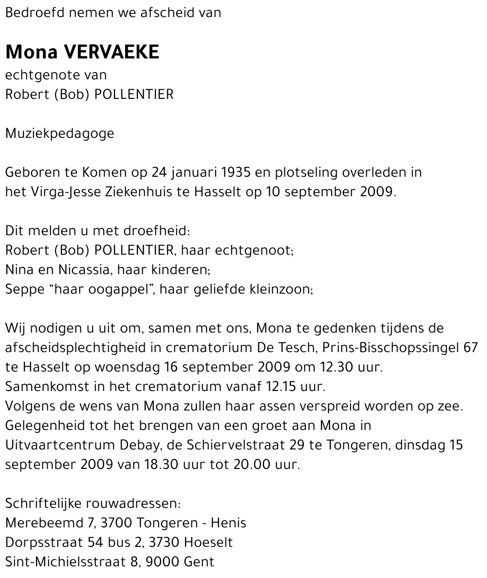 Mona Vervaeke