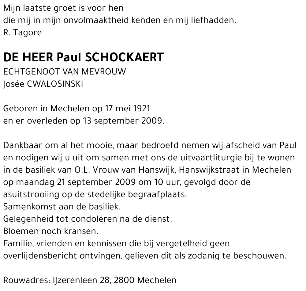 Paul Schockaert
