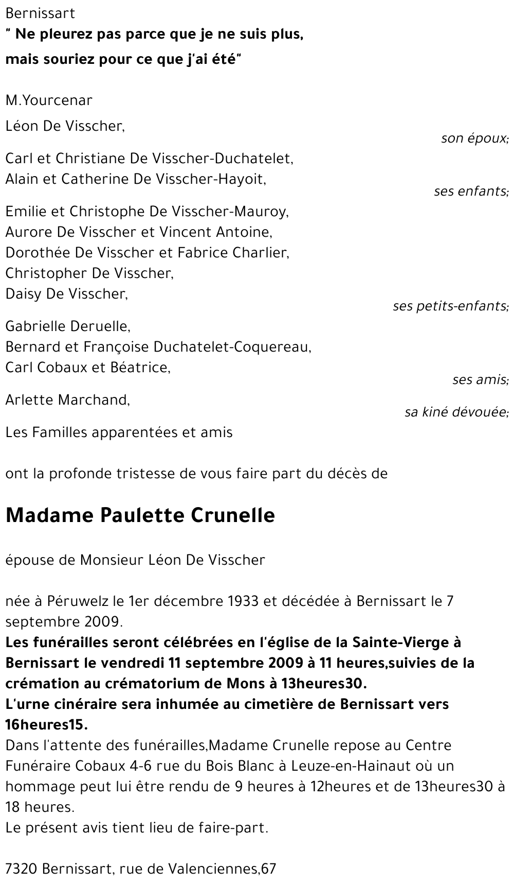 Paulette Crunelle