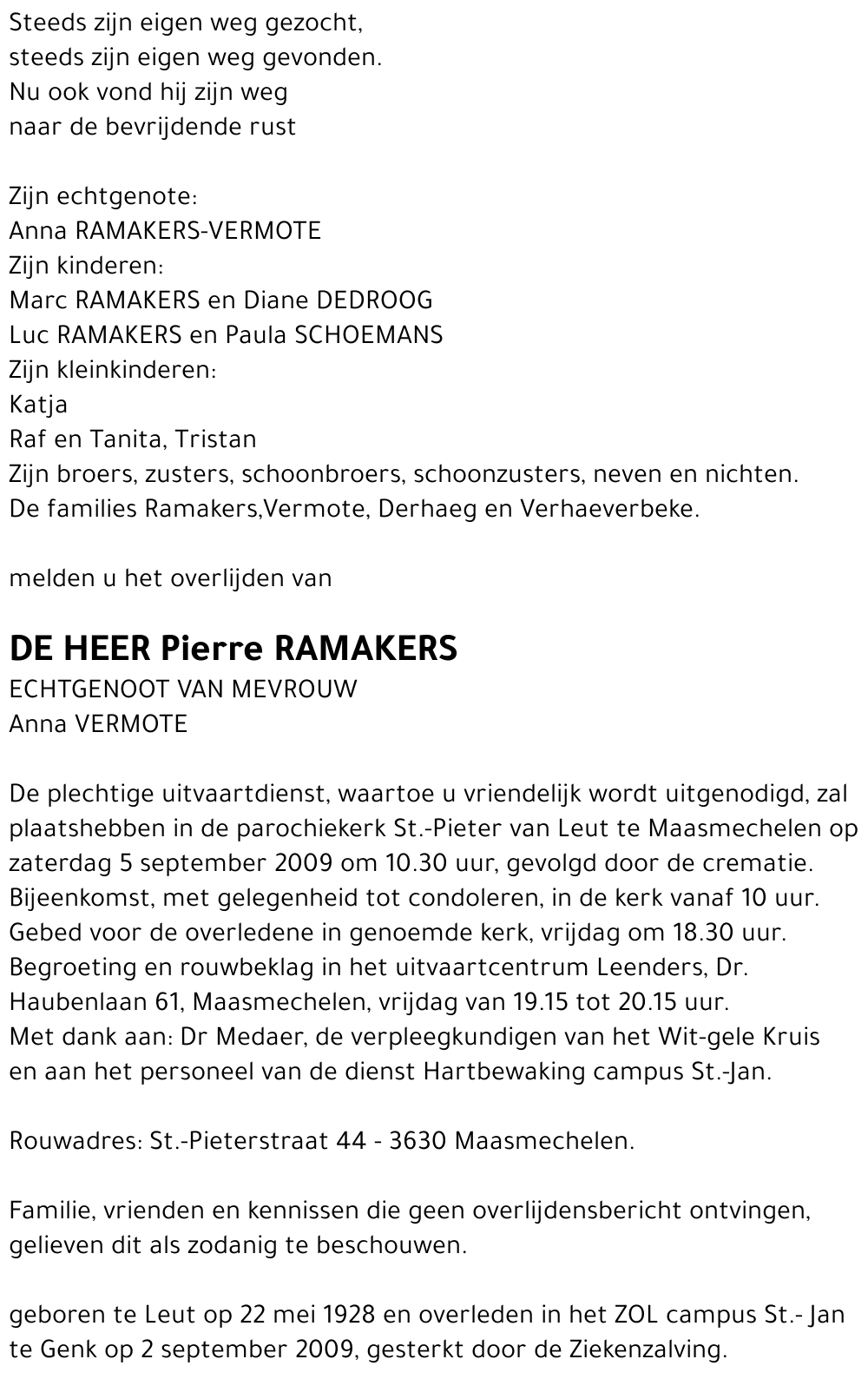Pierre RAMAKERS
