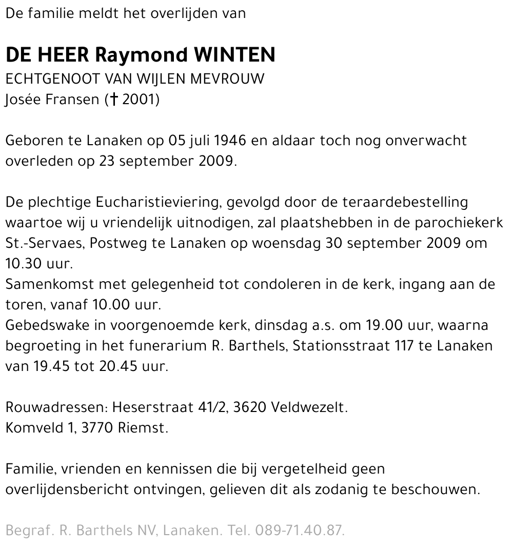Raymond Winten