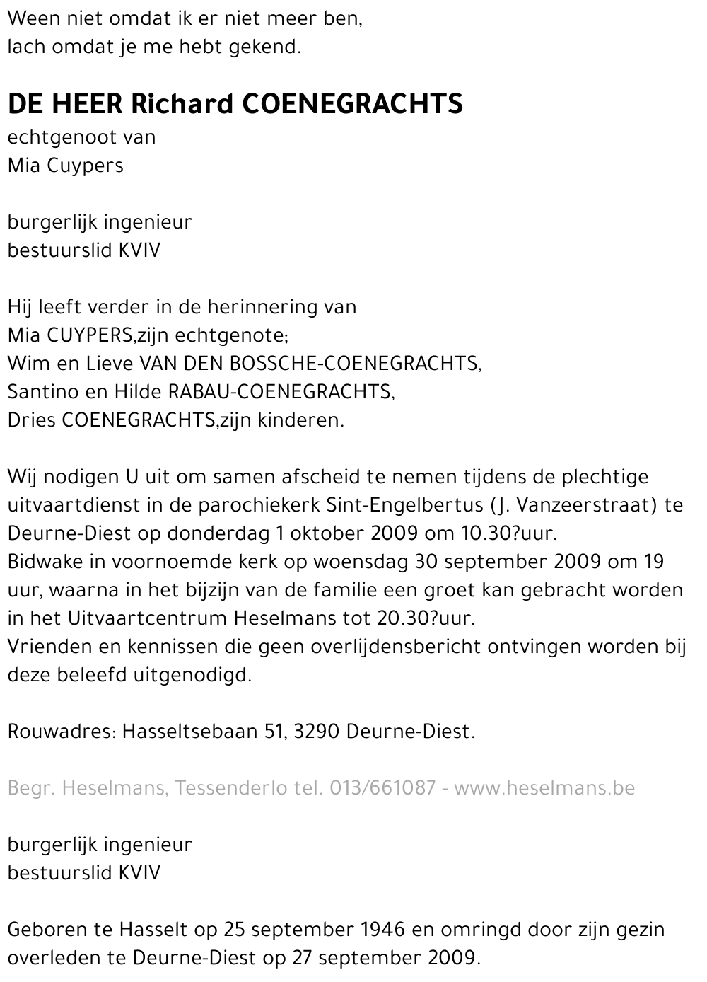 Richard Coenegrachts