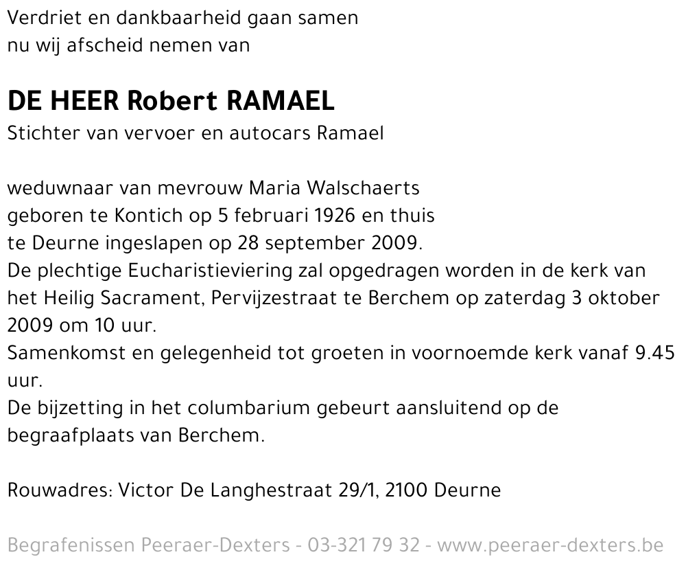 Robert Ramael