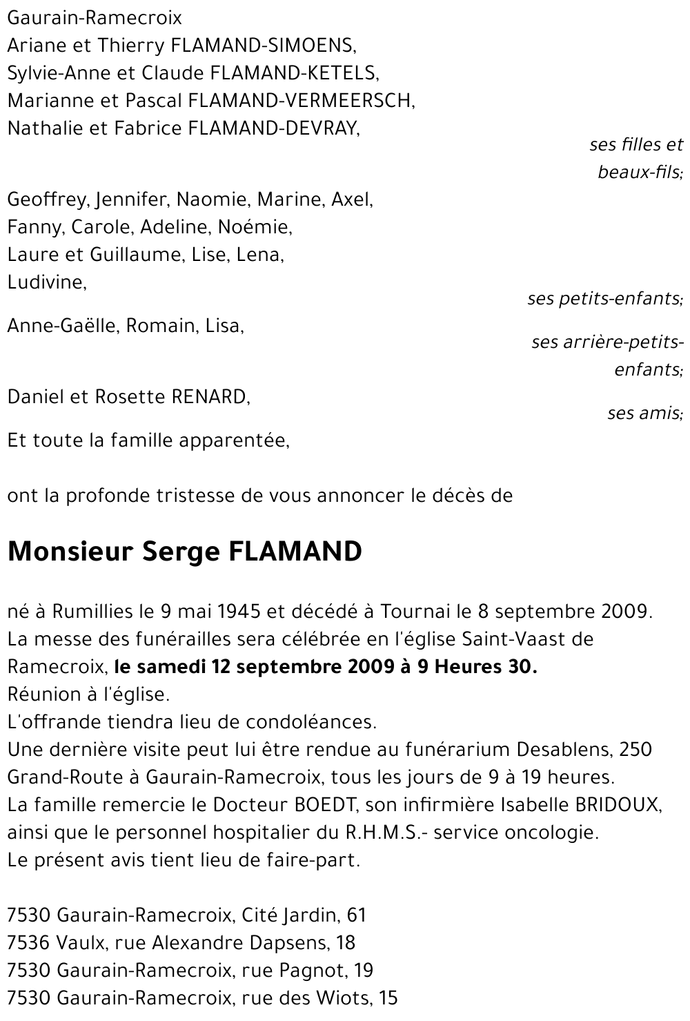 Serge FLAMAND