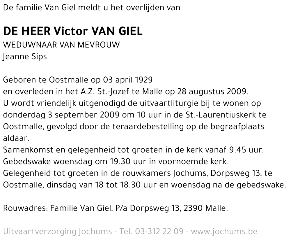 Victor Van Giel
