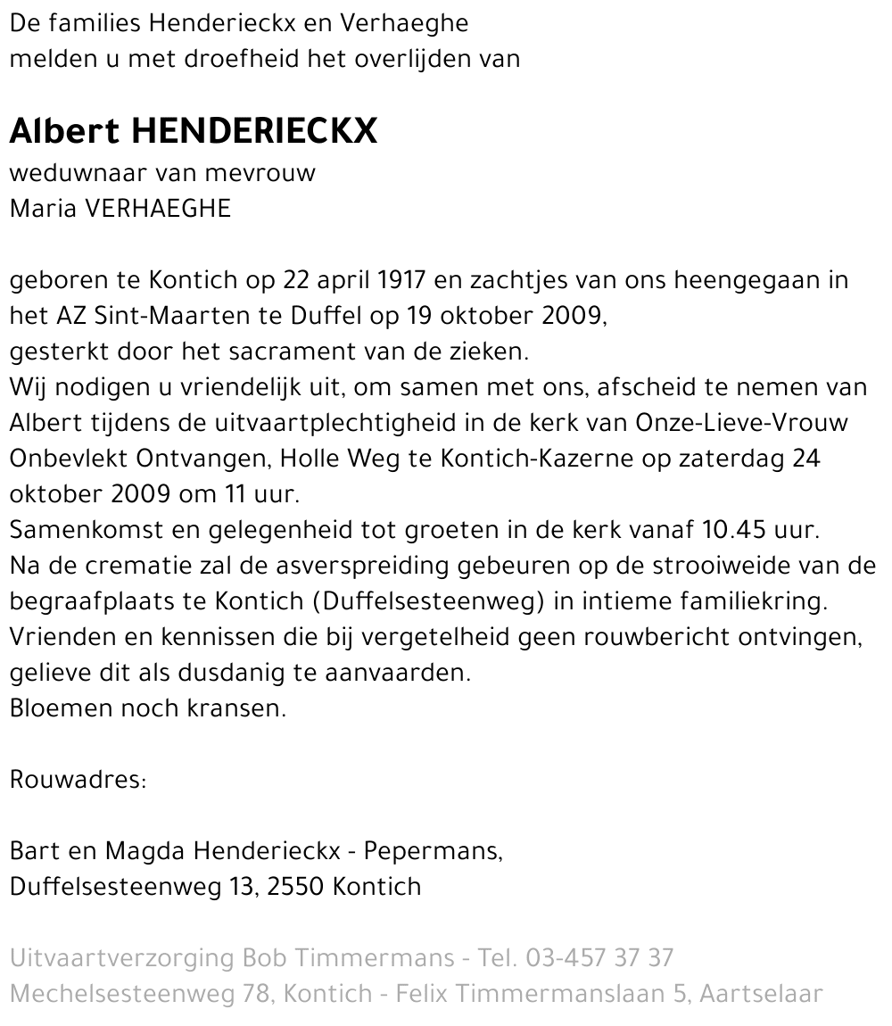 Albert Henderieckx