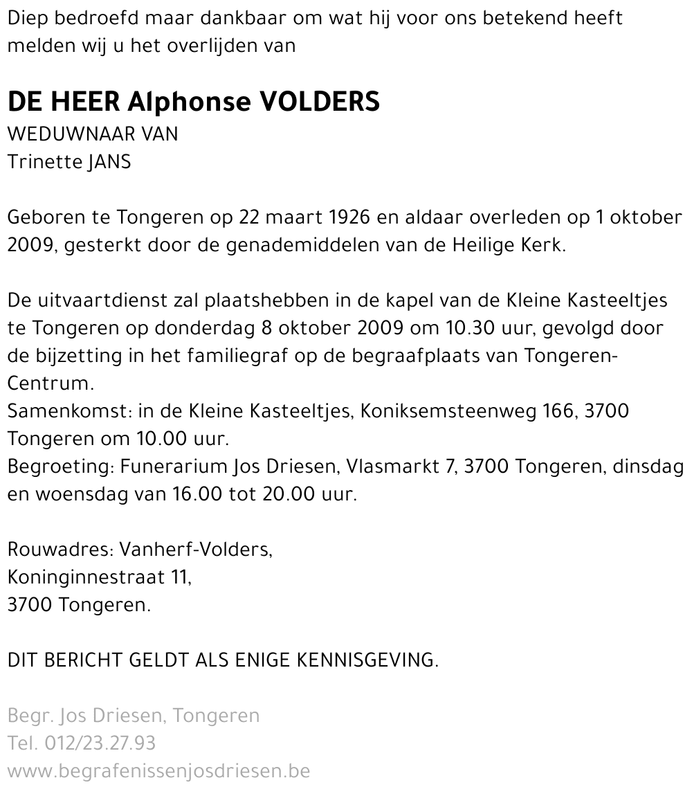 Alphonse Volders