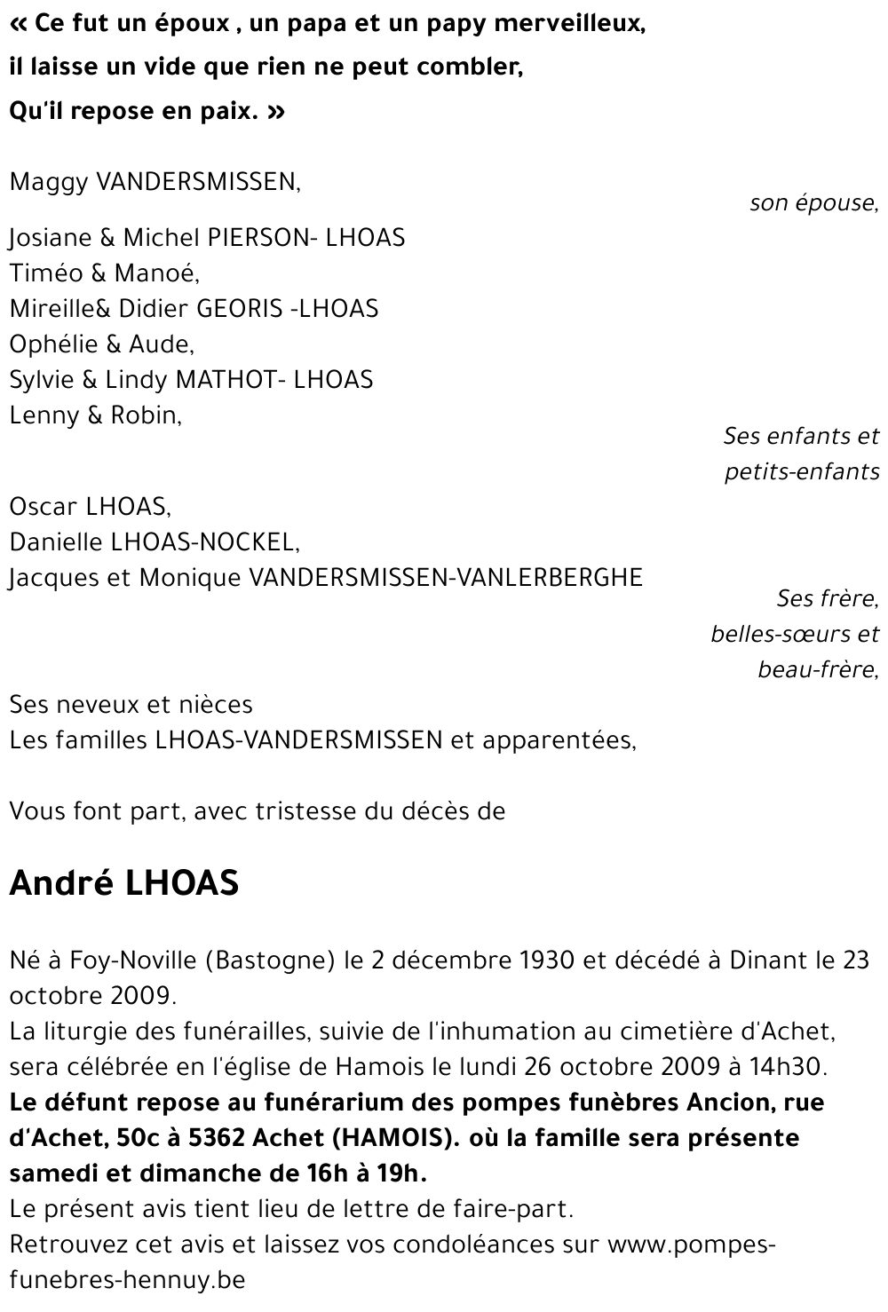 André LHOAS