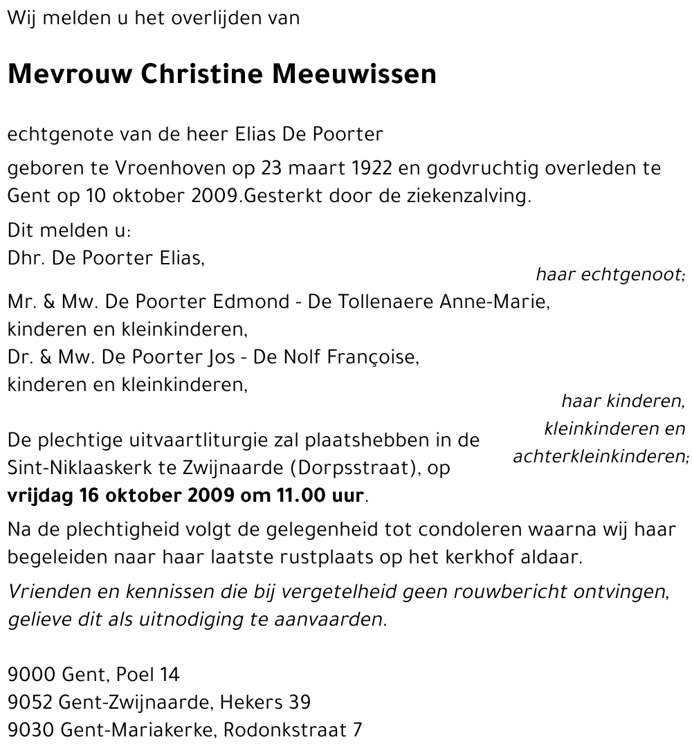 Christine Meeuwissen