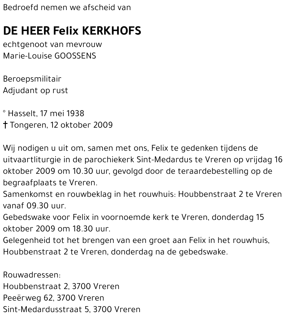 Felix Kerkhofs